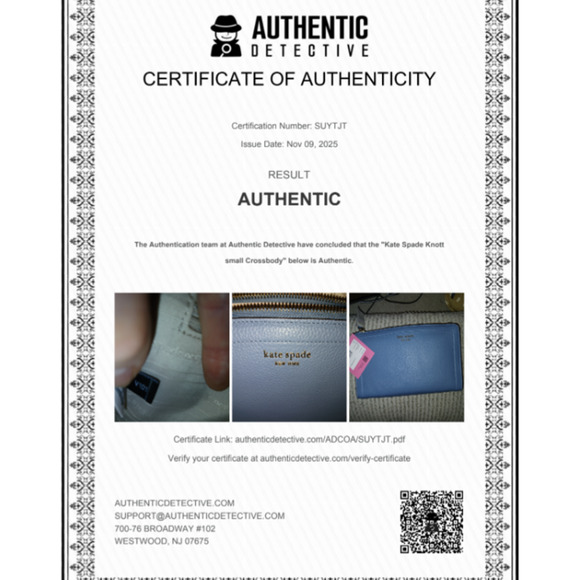 Kate Spade | Knott | Small Crossbody | MANTA BLUE | NWT - Picture 4 of 6